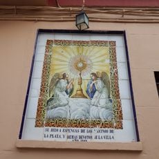 Ceramic panel of the Holiest Sacrament