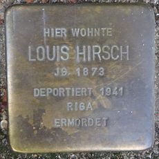 Stolperstein en memoria de Louis Hirsch