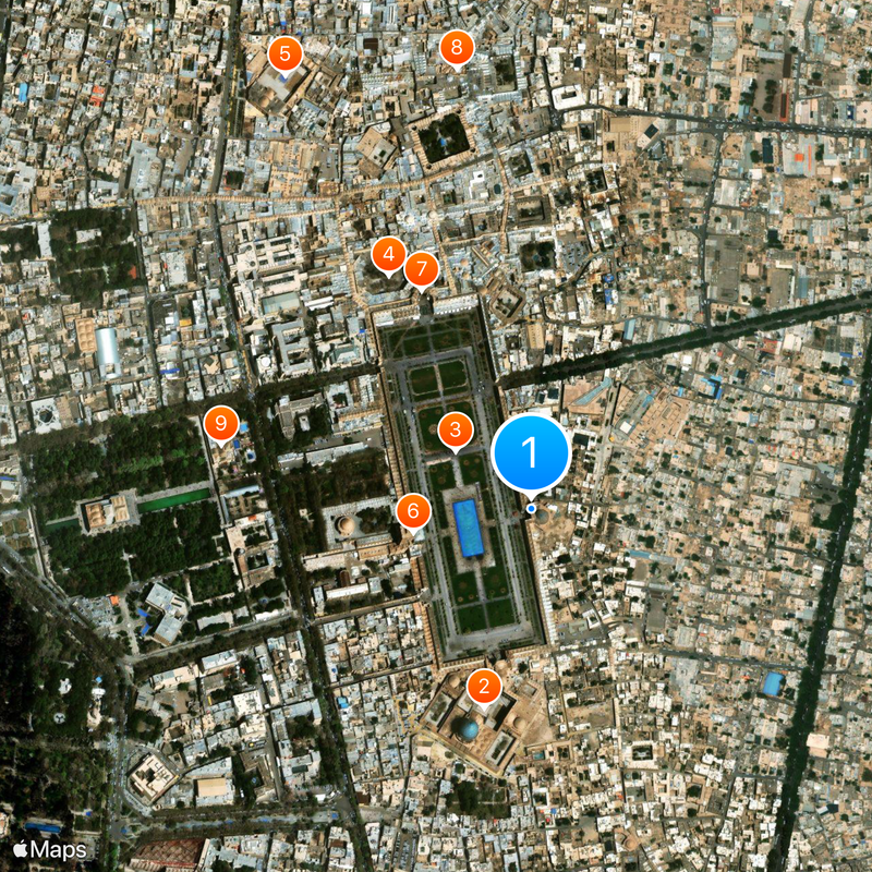 Sheikh Lotfollah Mosque Karte