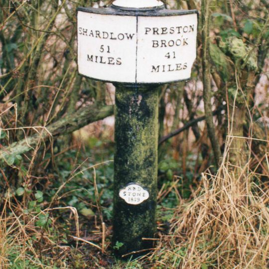 Trent And Mersey Canal Milepost At Sj 8860 3883