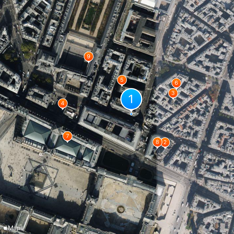 Ministry of Culture of France Map