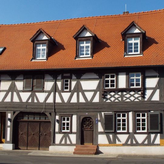 Half-timbered house at Kirchstrasse 32 in Reinheim