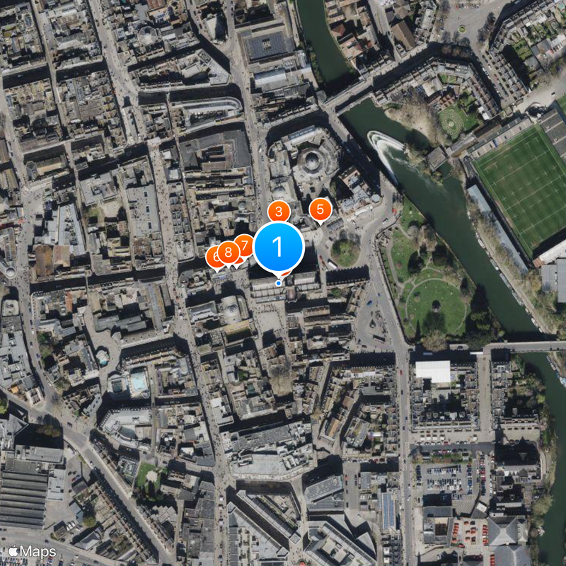 Abadia de Bath Mapa