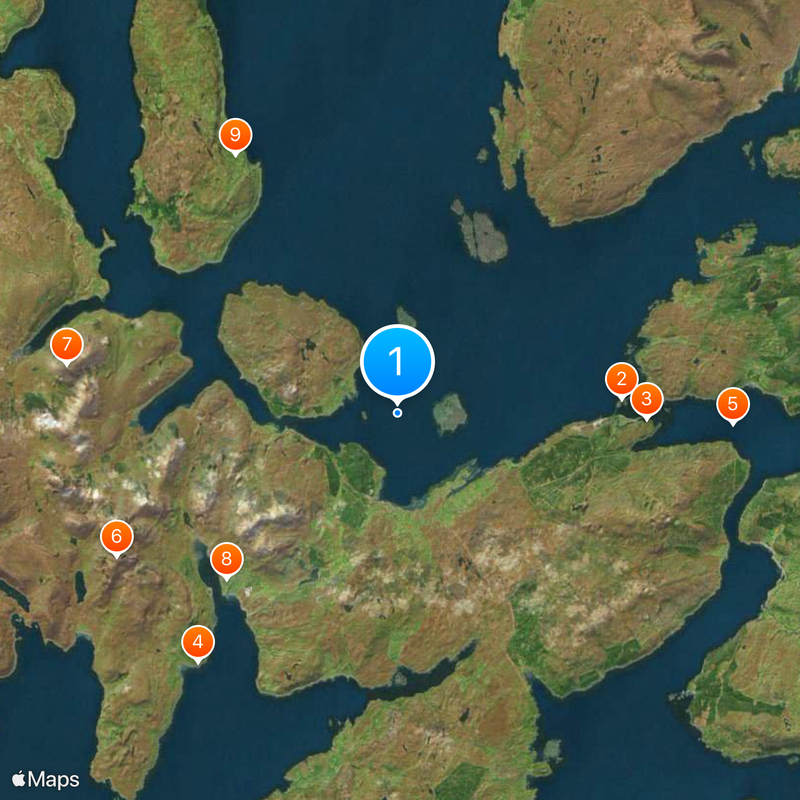Ross, Skye and Lochaber Map