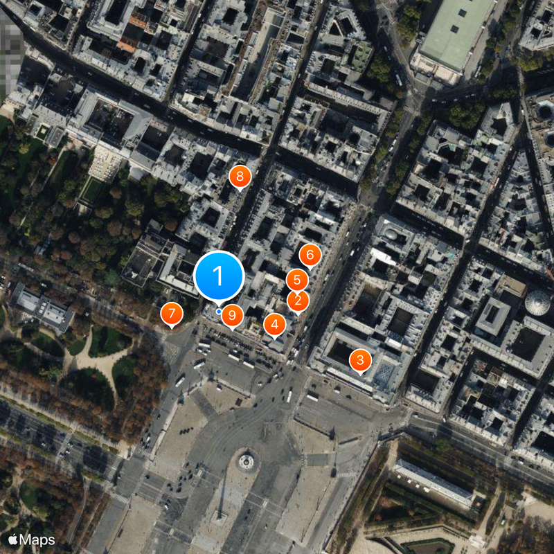 Hôtel de Crillon Carte