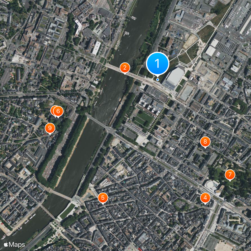University of Angers Map