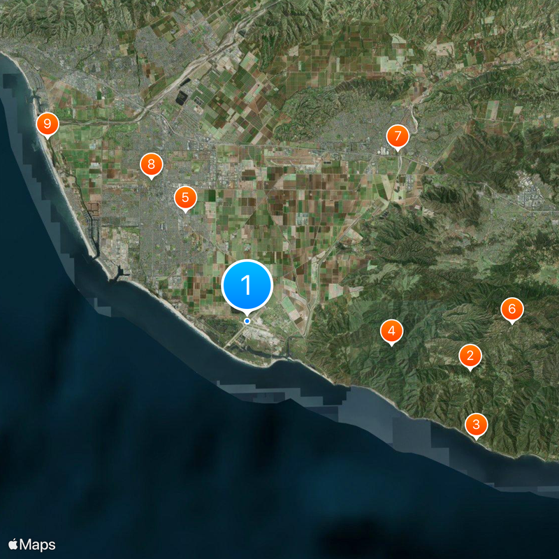 Naval Air Station Point Mugu Map