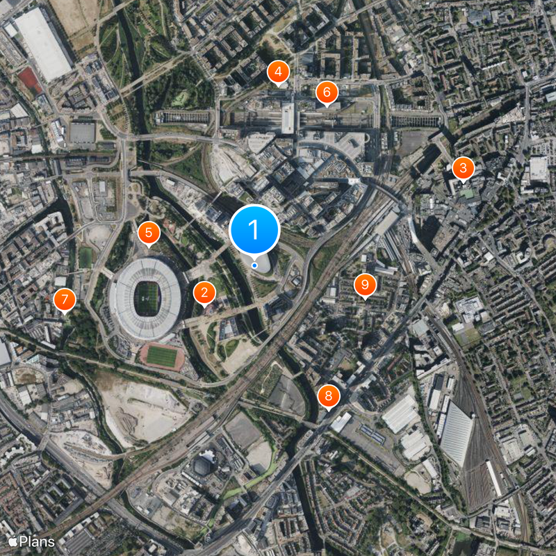 Aquatics Centre Carte