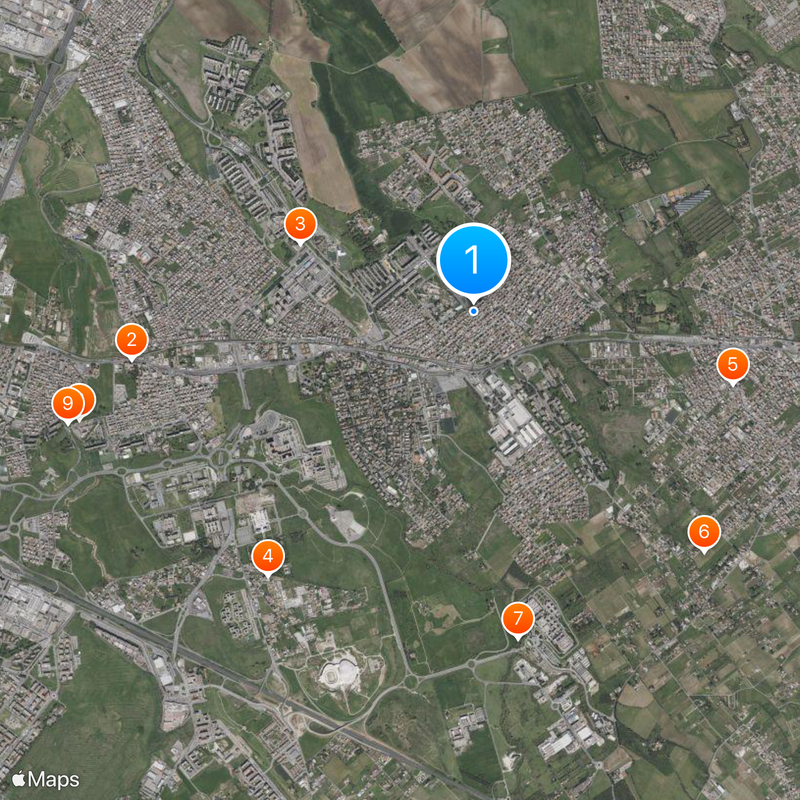 Tor Bella Monaca Map