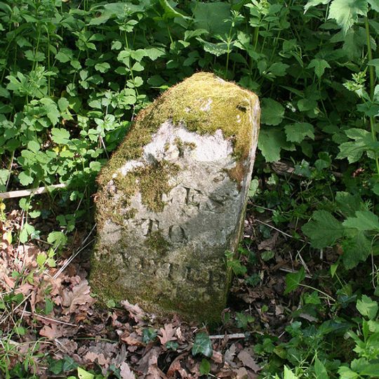 Milestone, 100m S of Upton Pyne village sign