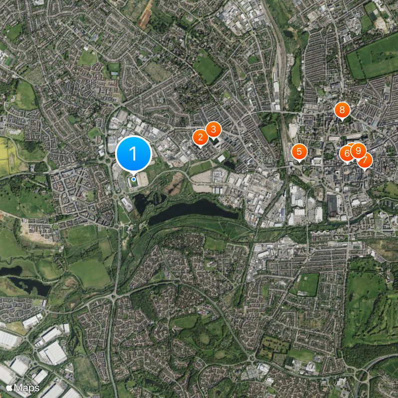 Sixfields Stadium Mapa