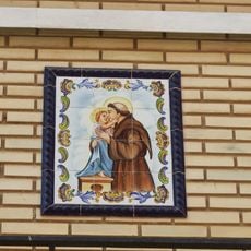 Ceramic panel of Saint Anthony of Padua
