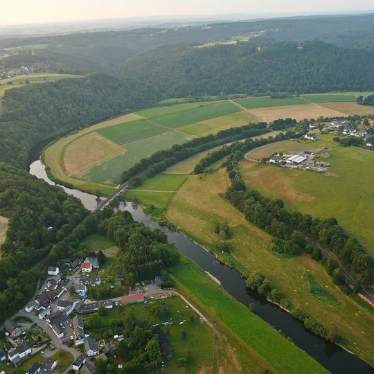 Eisenbahnbrücke über die Sieg bei Bülgenauel