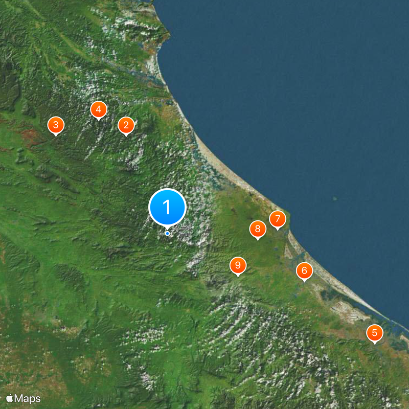 Annamite Range Map
