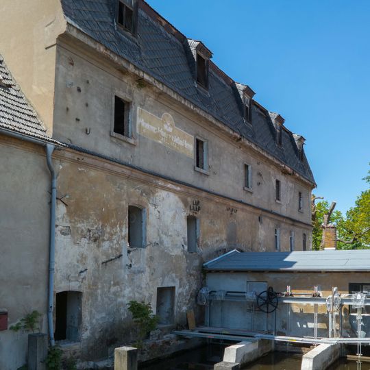 Zabeltitz mill; Zabeltitz castle, manor house and park