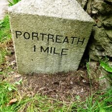 Milepost Beside Woodland Cottage (Shown As Penpraze On Os Map)