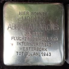 Stolperstein dedicated to Abraham Arons