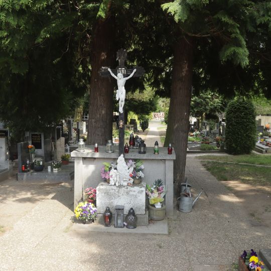 Cemetery cross in Horní Počernice Cemetery