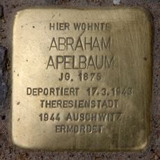 Stolperstein dedicated to Abraham Apelbaum