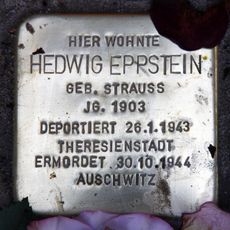 Stolperstein à la mémoire de Hedwig Eppstein