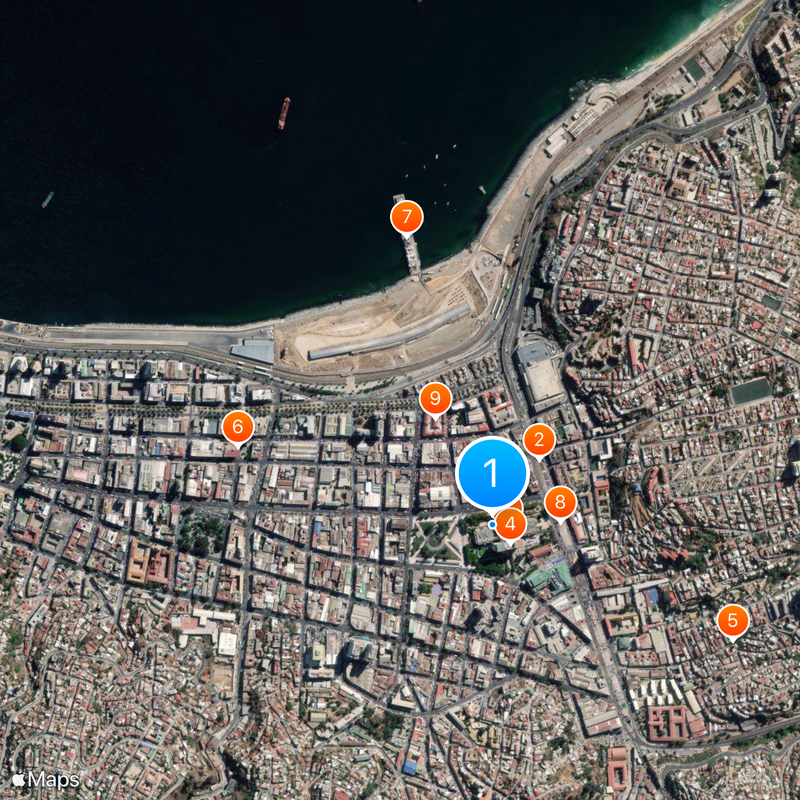 National Congress of Chile Map