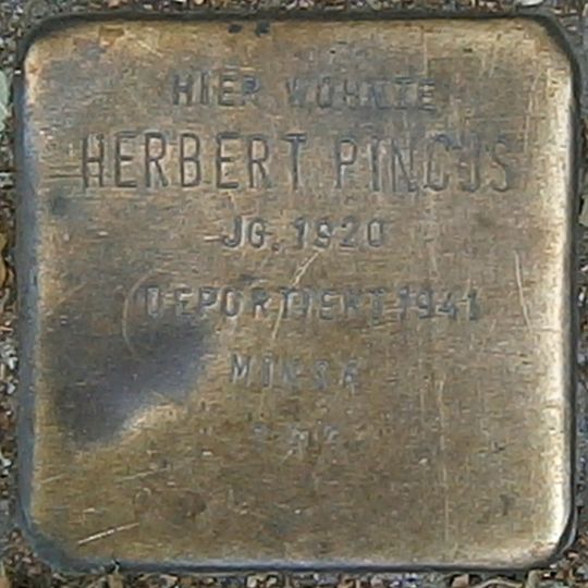 Stolperstein dedicated to Herbert Pincus