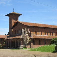 Roman Catholic Church of Saviour, and the brick entrance walls