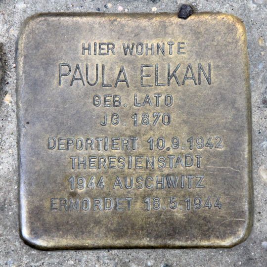 Stolperstein für Paula Elkan