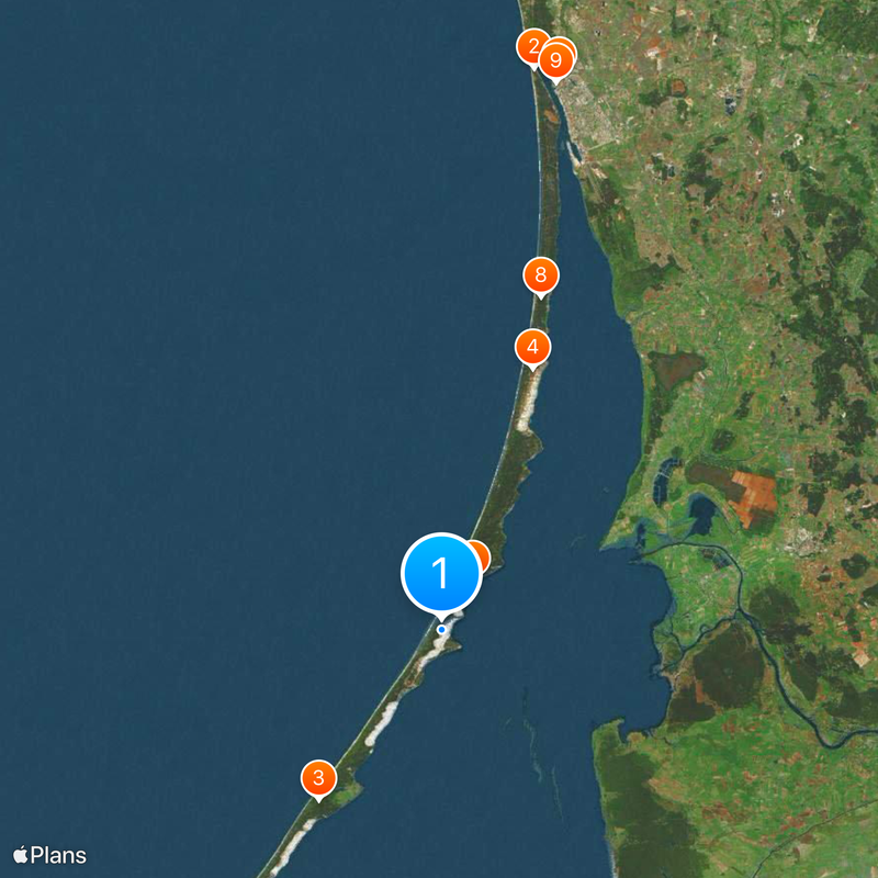 Mierzeja Kurońska Mapa