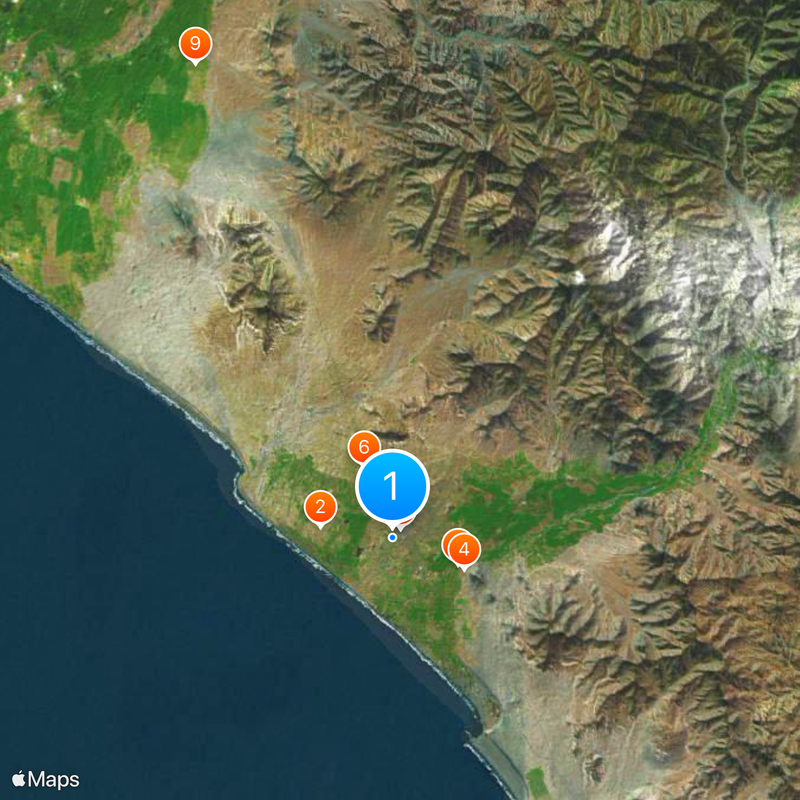 Provinz Trujillo Karte
