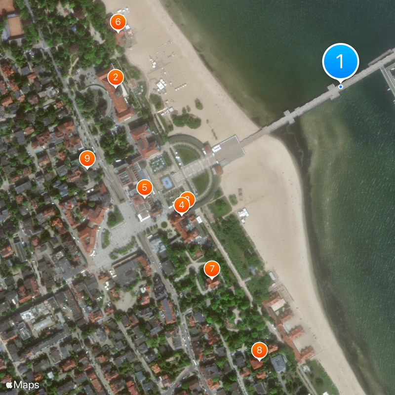 Pier in Sopot Map