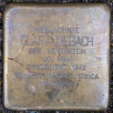 Stolperstein dedicated to Clara Diebach