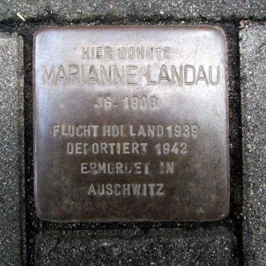 Stolperstein dedicated to Marianne Landau