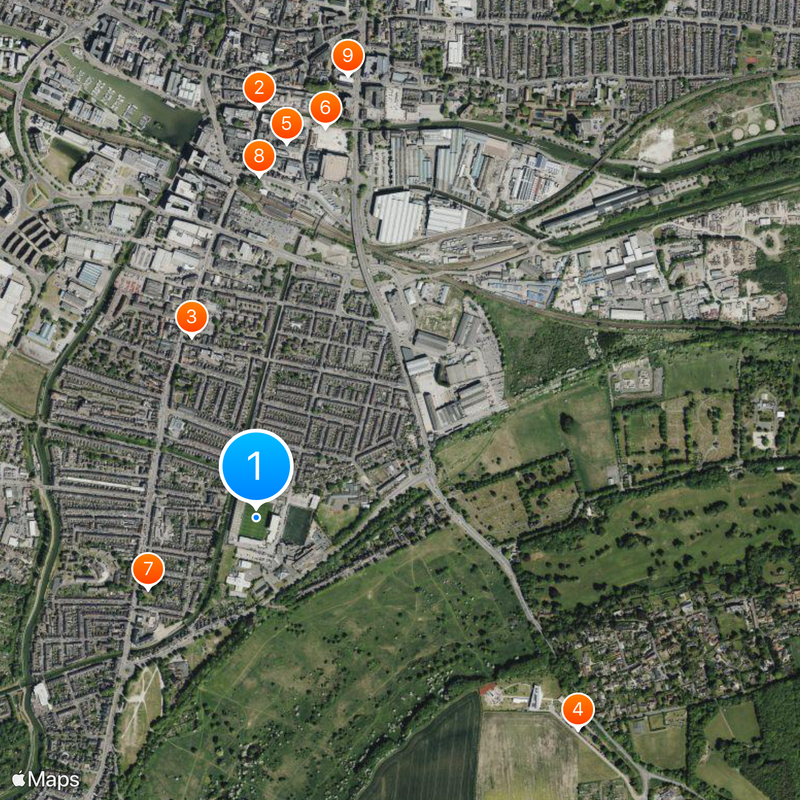 Sincil Bank Map