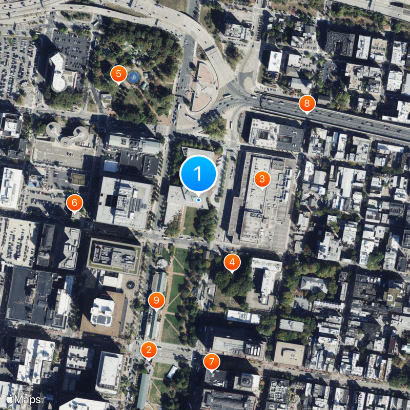 National Constitution Center Mapa