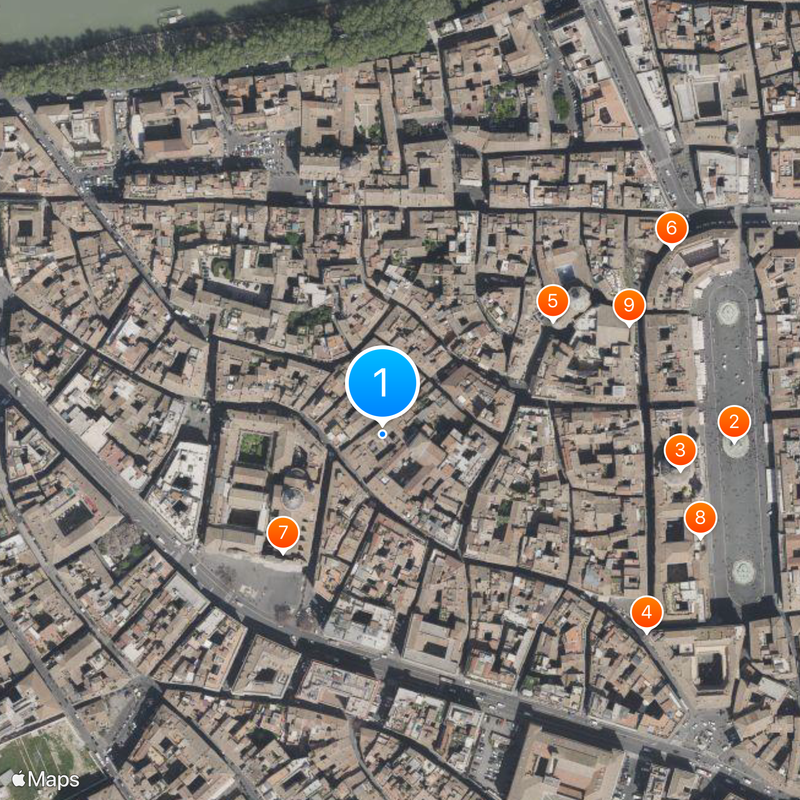 Historic centre of Rome Map