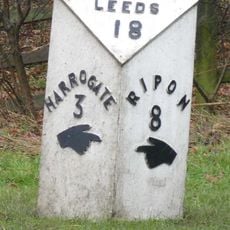 Milestone, Ripon Road, nr R Nidd bridge