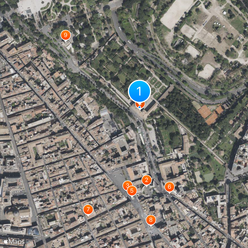 French Academy in Rome Map