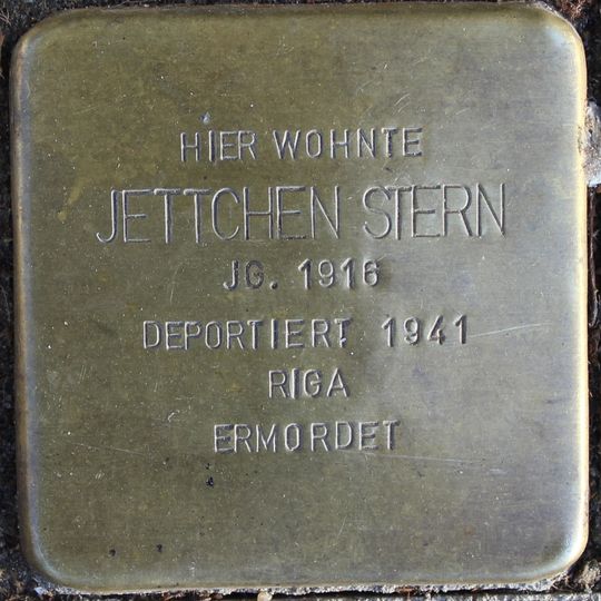 Stolperstein dedicated to Jettchen Stern