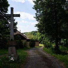 Boží muka u areálu kostela sv. Jiří v Řečici