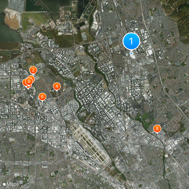 Great Mall of the Bay Area Map