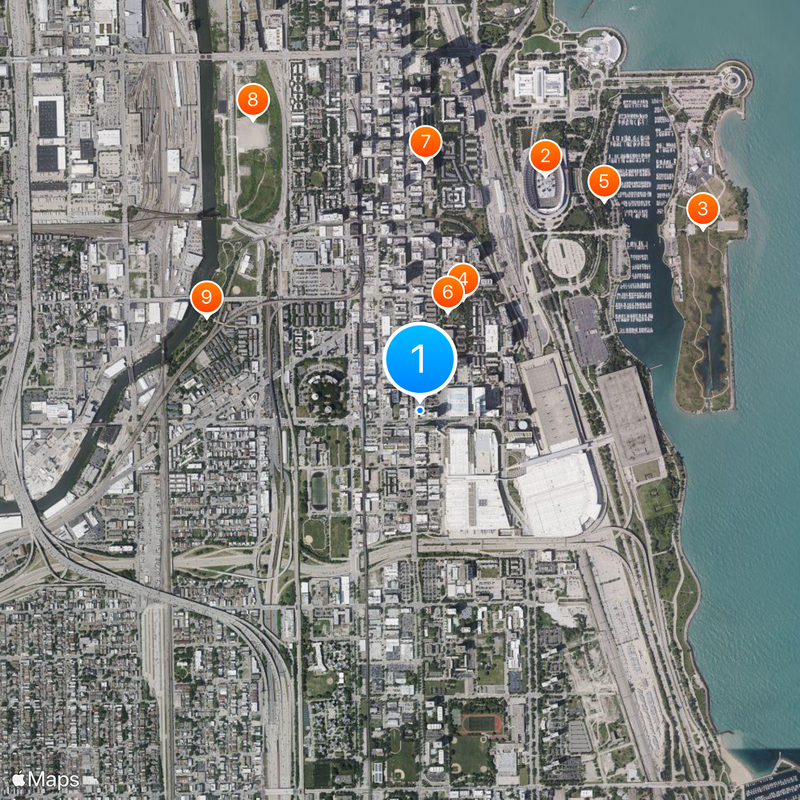 Lexington Hotel Map