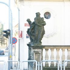 Socha svatého Jana Evangelisty na balustrádě u Lorety v Rumburku