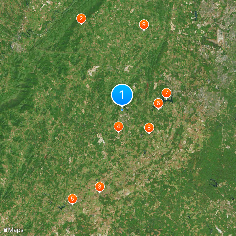 Comté de Fauquier Carte