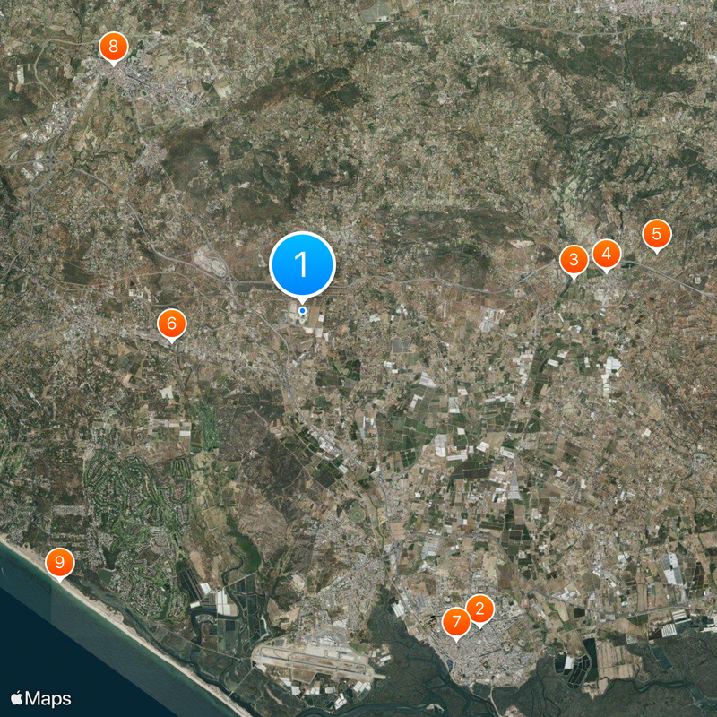 Estádio Algarve Map