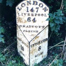 Milepost At Sj9945039761 Approximately 140M East Of Totmonslow Farm