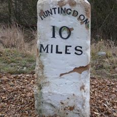 Milestone, on slip road, nr junction with B660