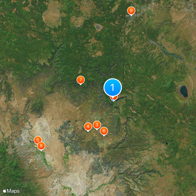 Slide Rock State Park Map