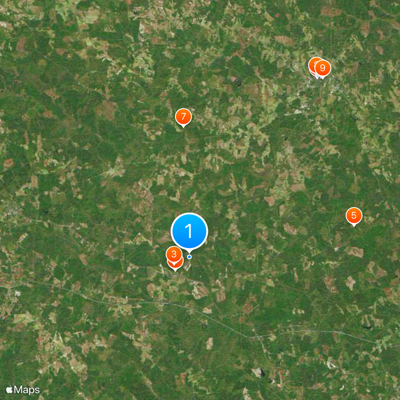 Taliaferro County Map