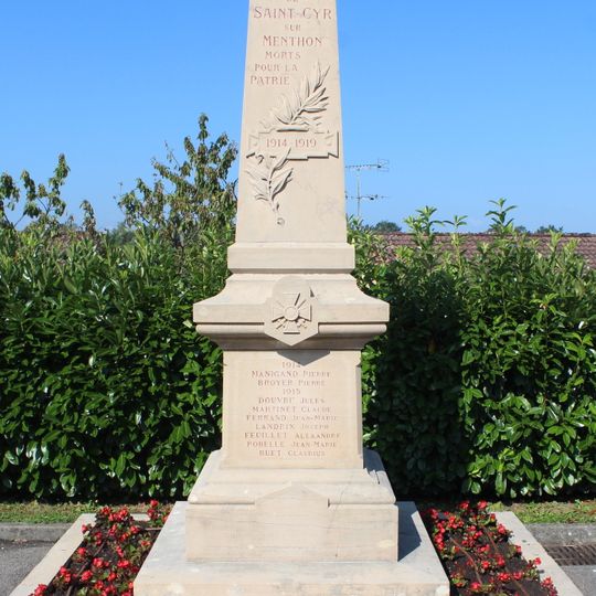 War memorial of Saint-Cyr-sur-Menthon